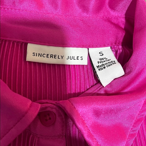 Sincerely Jules Fuchsia Pleated Dress - Picture 13 of 13